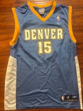 NWOT Carmelo Anthony Denver Nuggets Jersey Sz M Reebok  NBA Basketball #15